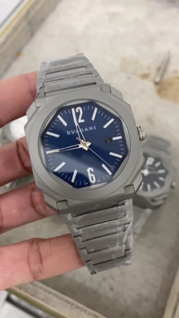 Men's Quartz Watch Chronograph 904L Stainless Steel 44 mm- BV 56