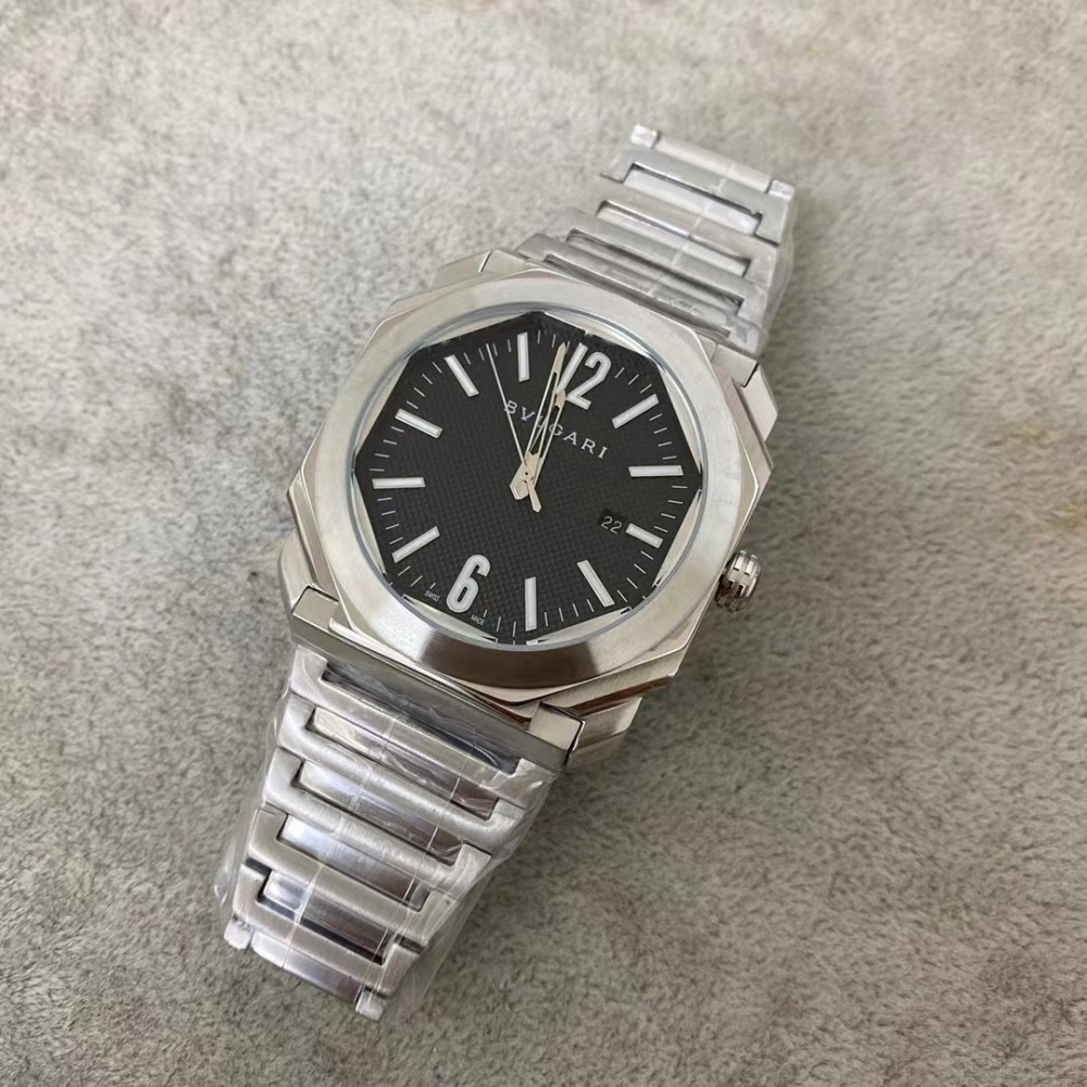 Men's Quartz Watch Chronograph 904L Stainless Steel 44 mm- BV 59