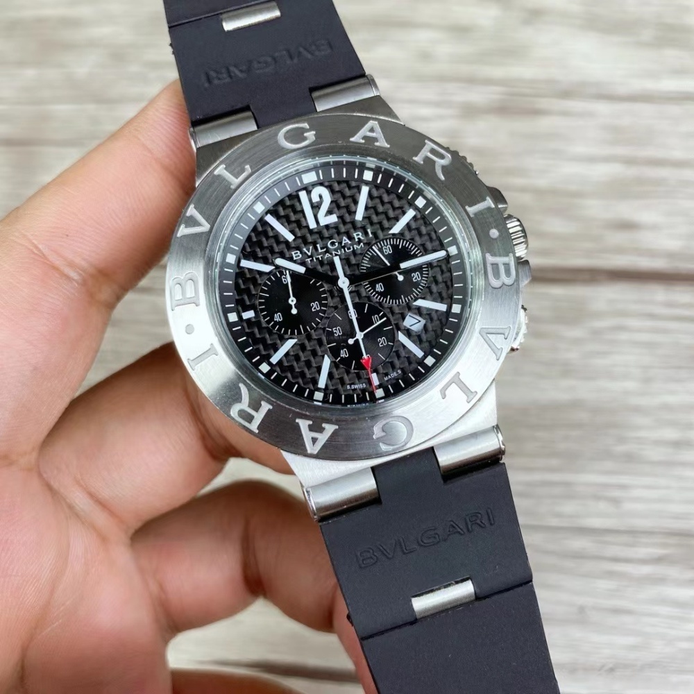 Men's Quartz Watch Chronograph 904L Stainless Steel 42 mm- BV 36