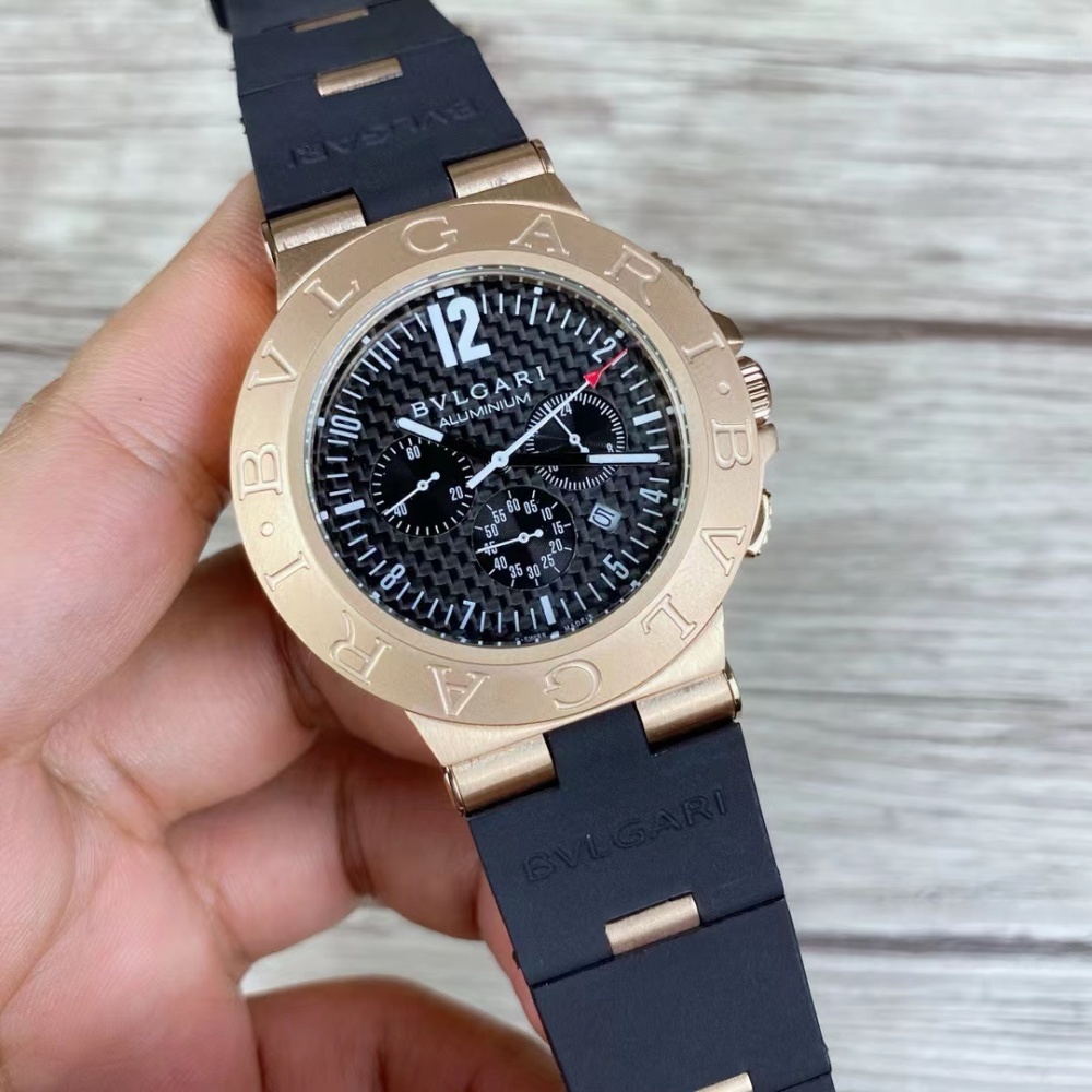 Men's Quartz Watch Chronograph 904L Stainless Steel 42 mm- BV 36