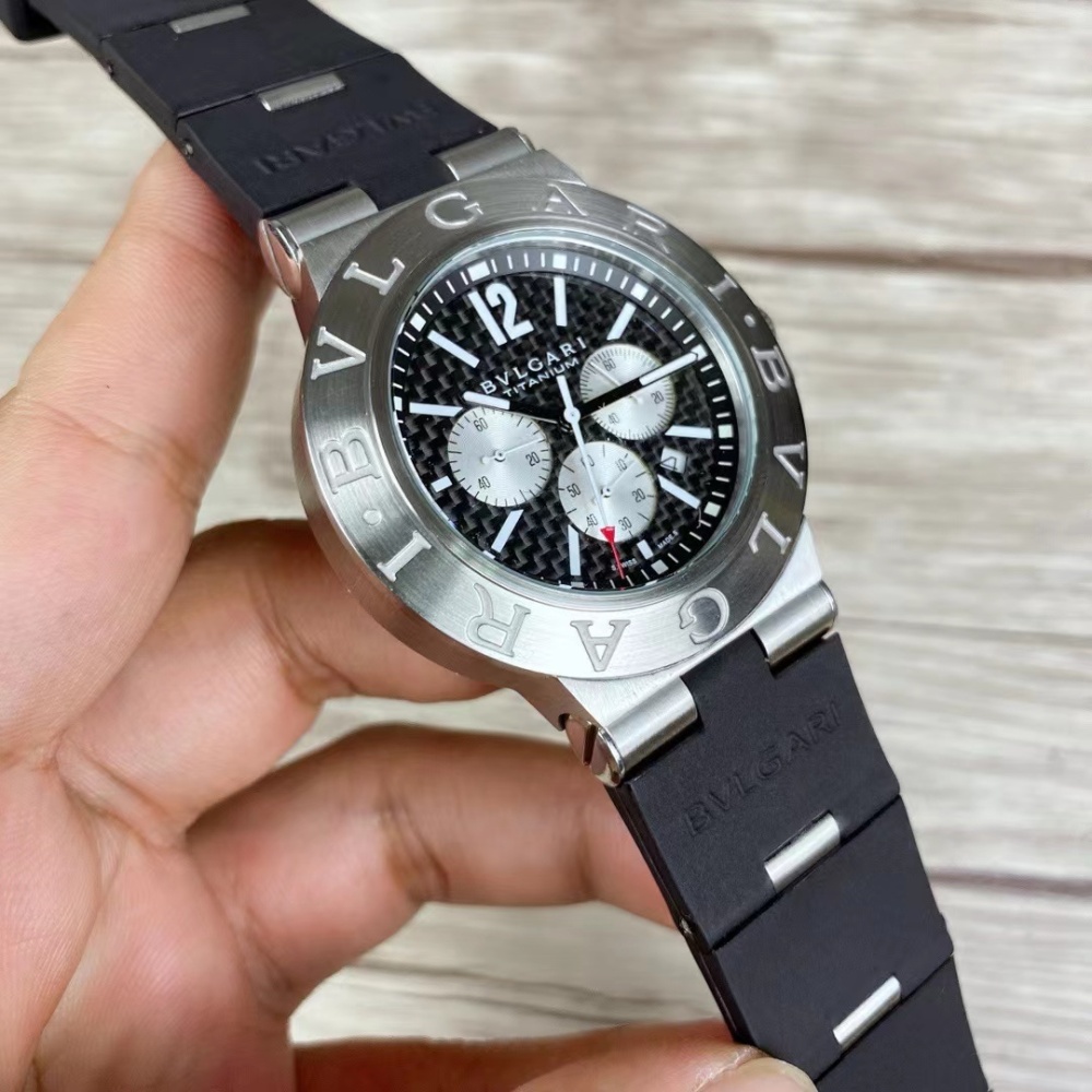 Men's Quartz Watch Chronograph 904L Stainless Steel 42 mm- BV 36