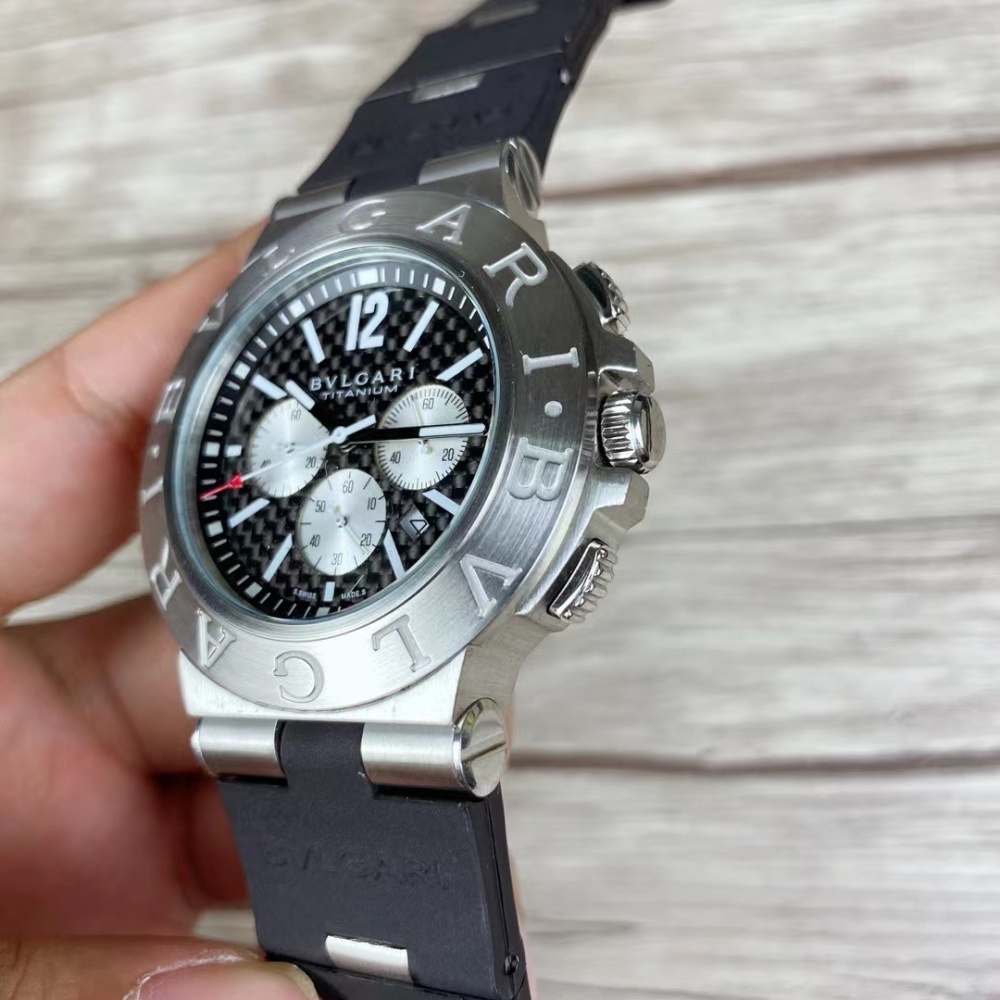 Men's Quartz Watch Chronograph 904L Stainless Steel 42 mm- BV 36