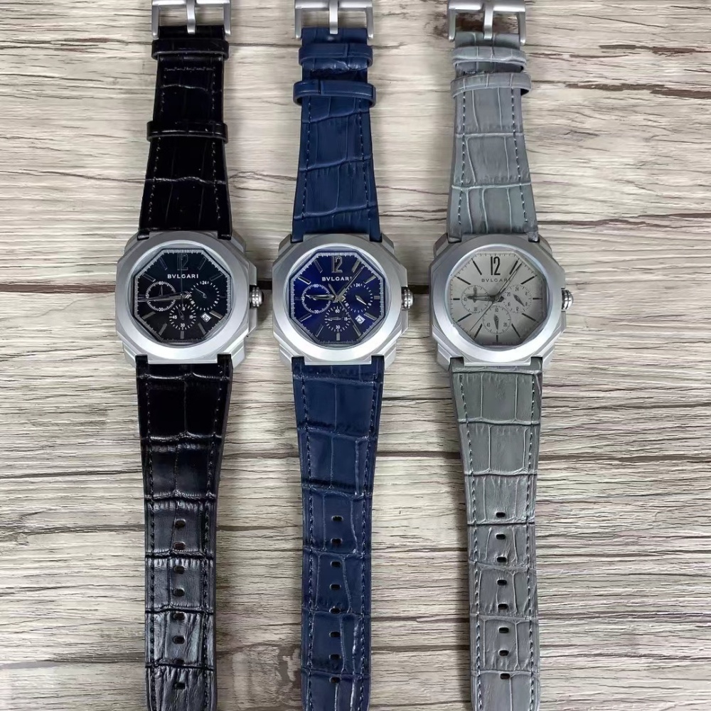 Men's Quartz Watch Chronograph 904L Stainless Steel 44 mm- BV 40