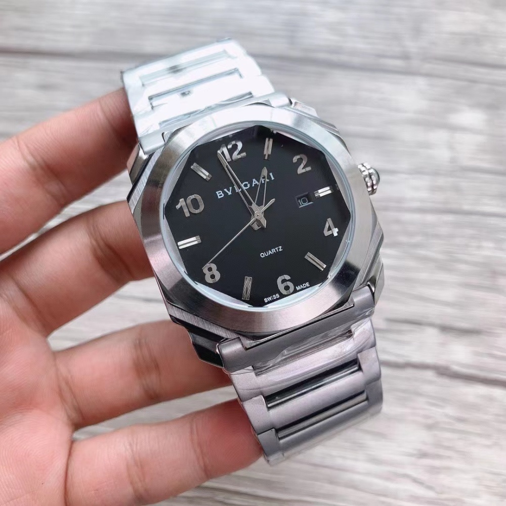 Men's Quartz Watch Chronograph 904L Stainless Steel 44 mm- BV 41