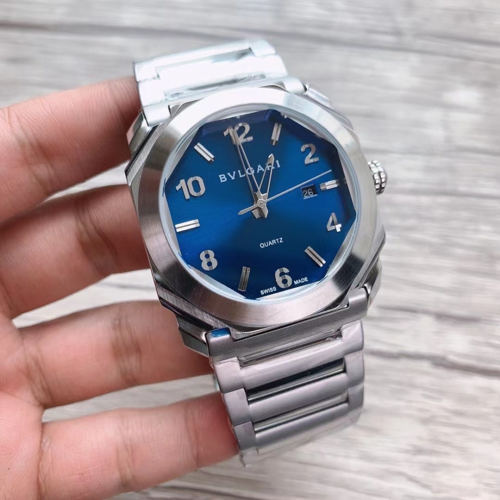 Men's Quartz Watch Chronograph 904L Stainless Steel 44 mm- BV 41