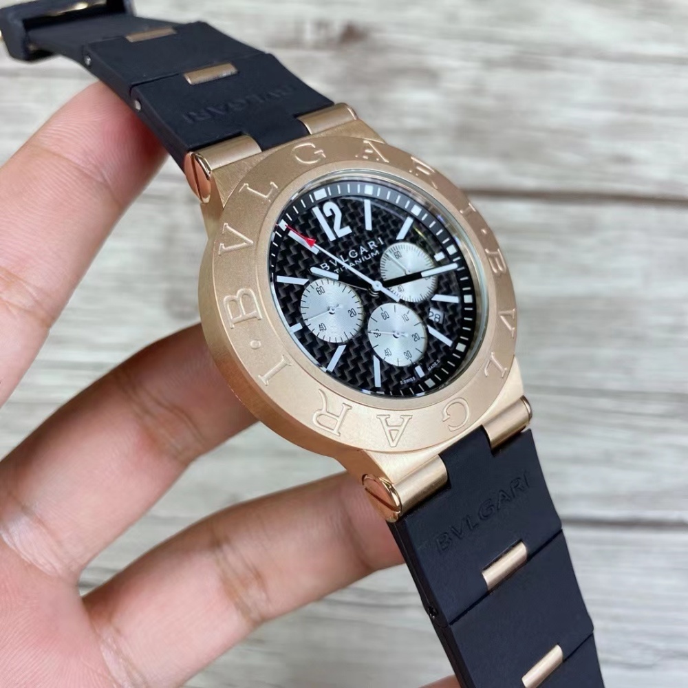 Men's Quartz Watch Chronograph 904L Stainless Steel 42 mm- BV 36