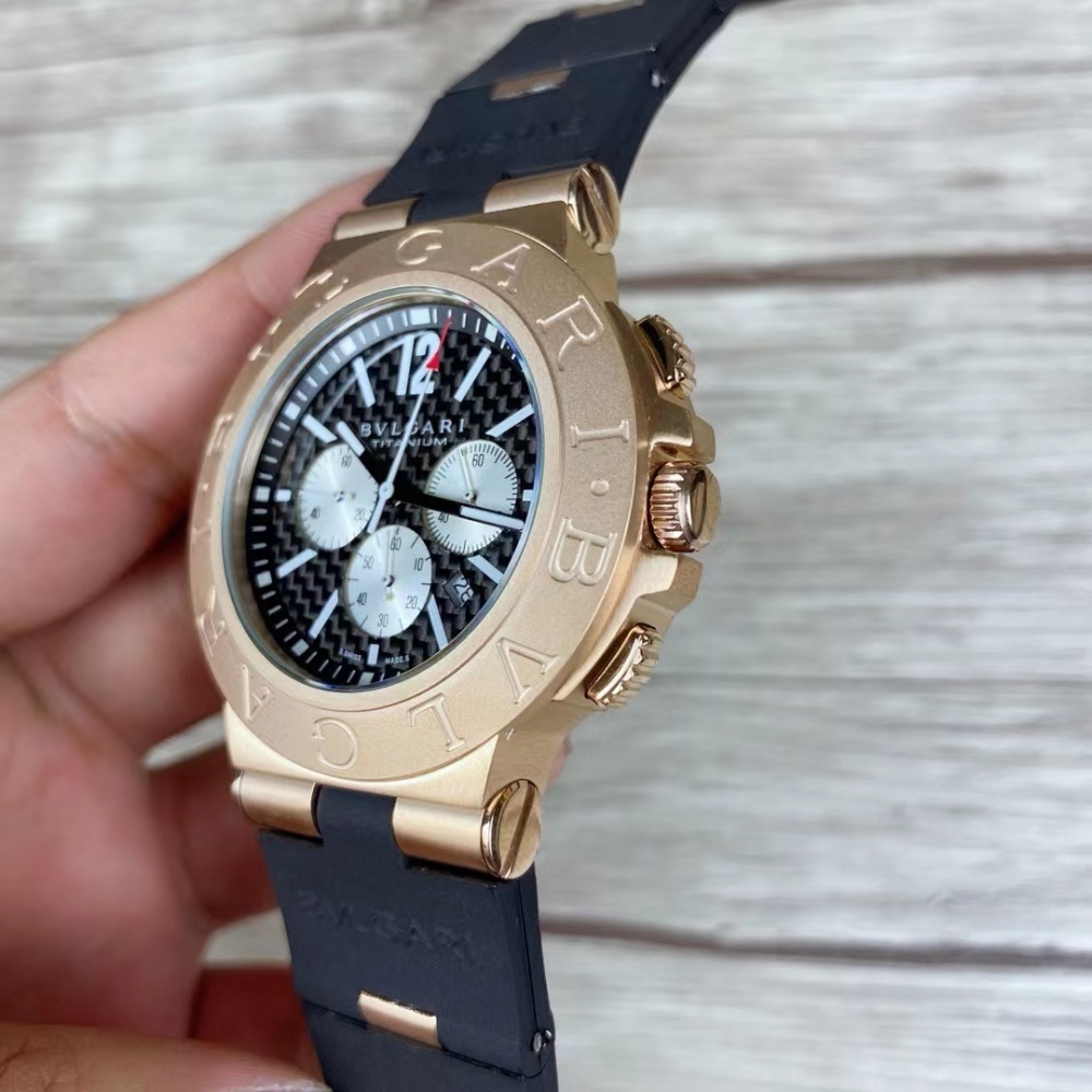 Men's Quartz Watch Chronograph 904L Stainless Steel 42 mm- BV 36