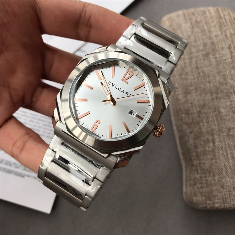 Men's Automatic Mechanical Watch 904L Stainless Steel 42 mm- BV 9