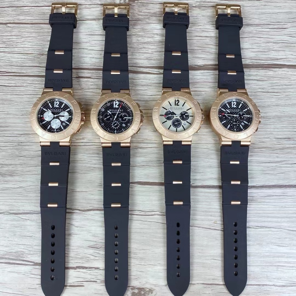 Men's Quartz Watch Chronograph 904L Stainless Steel 42 mm- BV 36