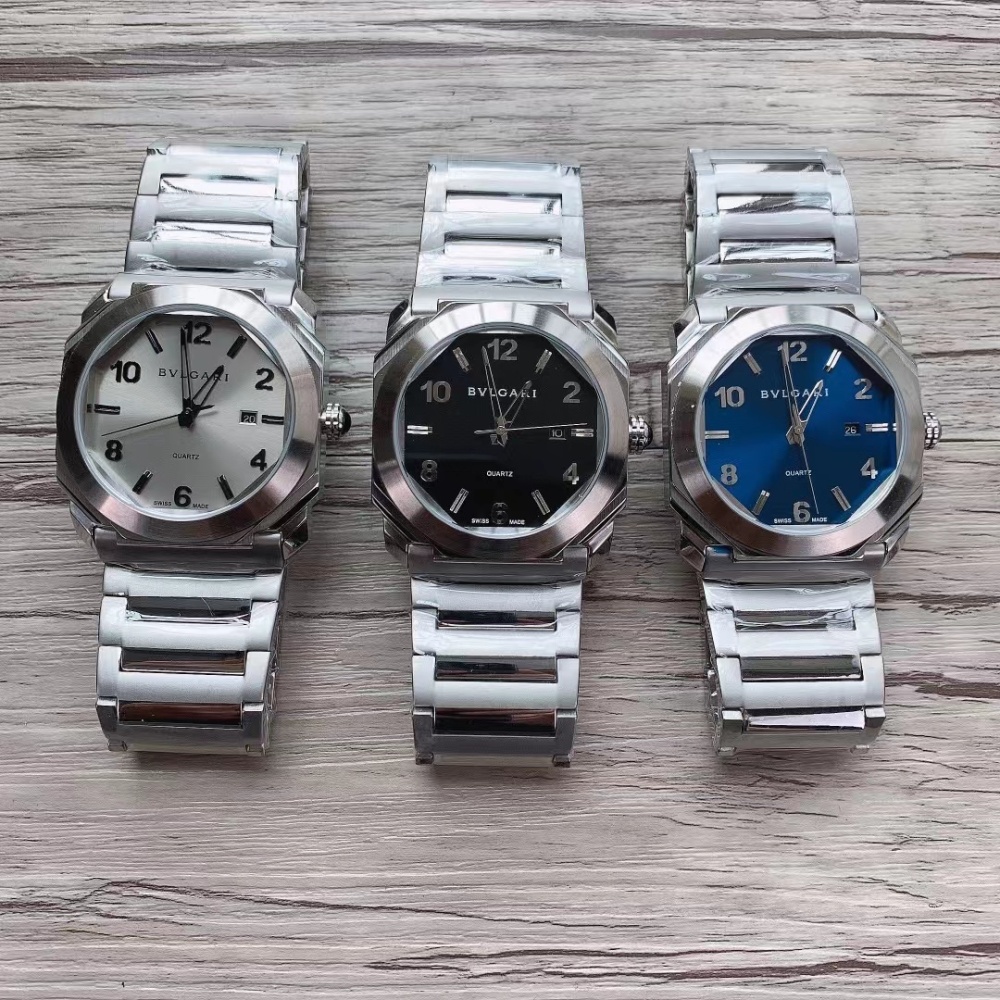 Men's Quartz Watch Chronograph 904L Stainless Steel 44 mm- BV 41