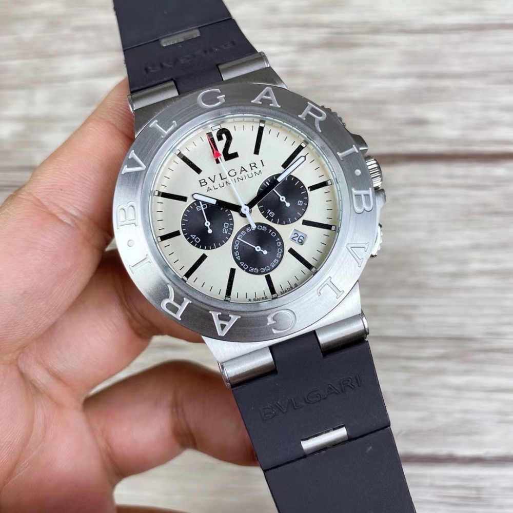 Men's Quartz Watch Chronograph 904L Stainless Steel 42 mm- BV 36