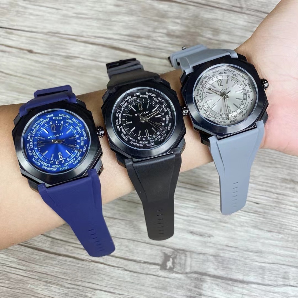 Men's Quartz Watch Chronograph 904L Stainless Steel 42 mm- BV 39