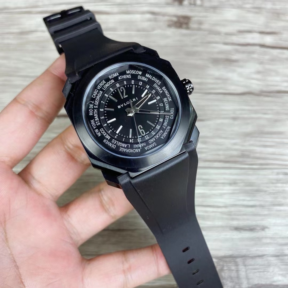 Men's Quartz Watch Chronograph 904L Stainless Steel 42 mm- BV 39