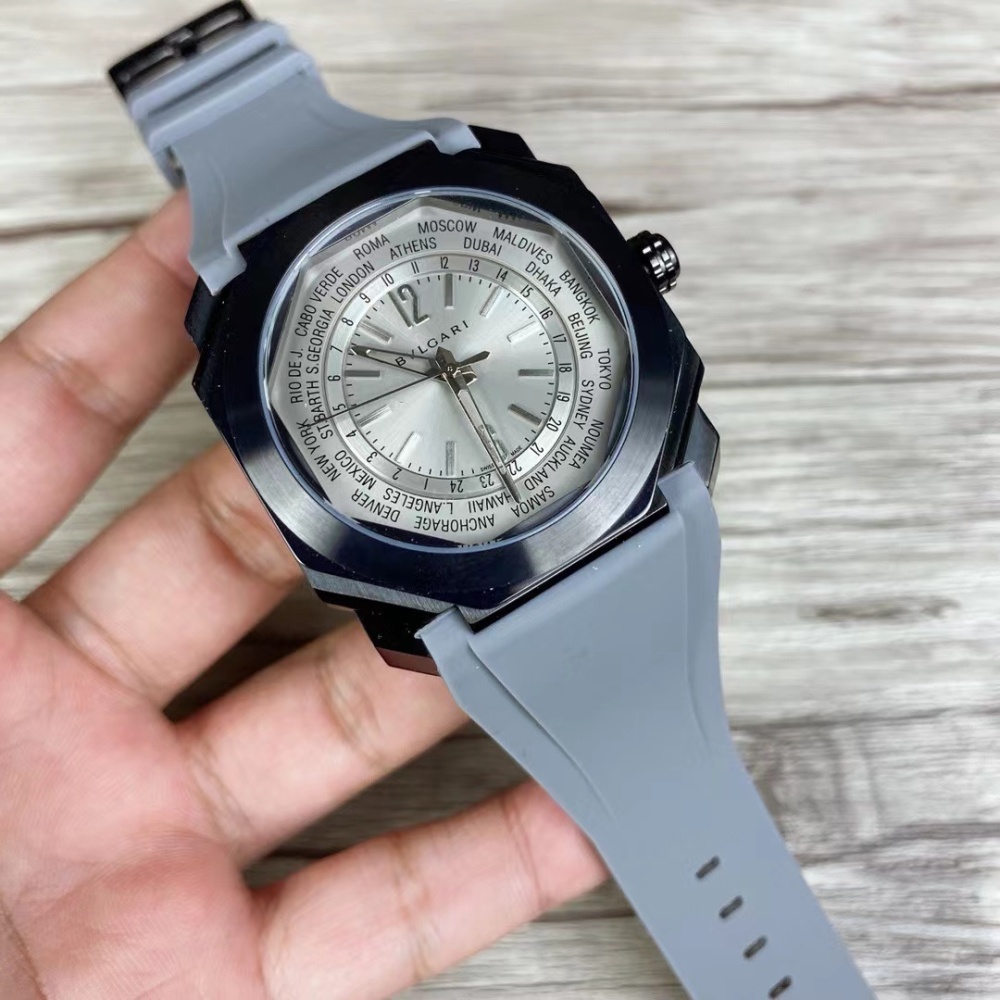 Men's Quartz Watch Chronograph 904L Stainless Steel 42 mm- BV 39
