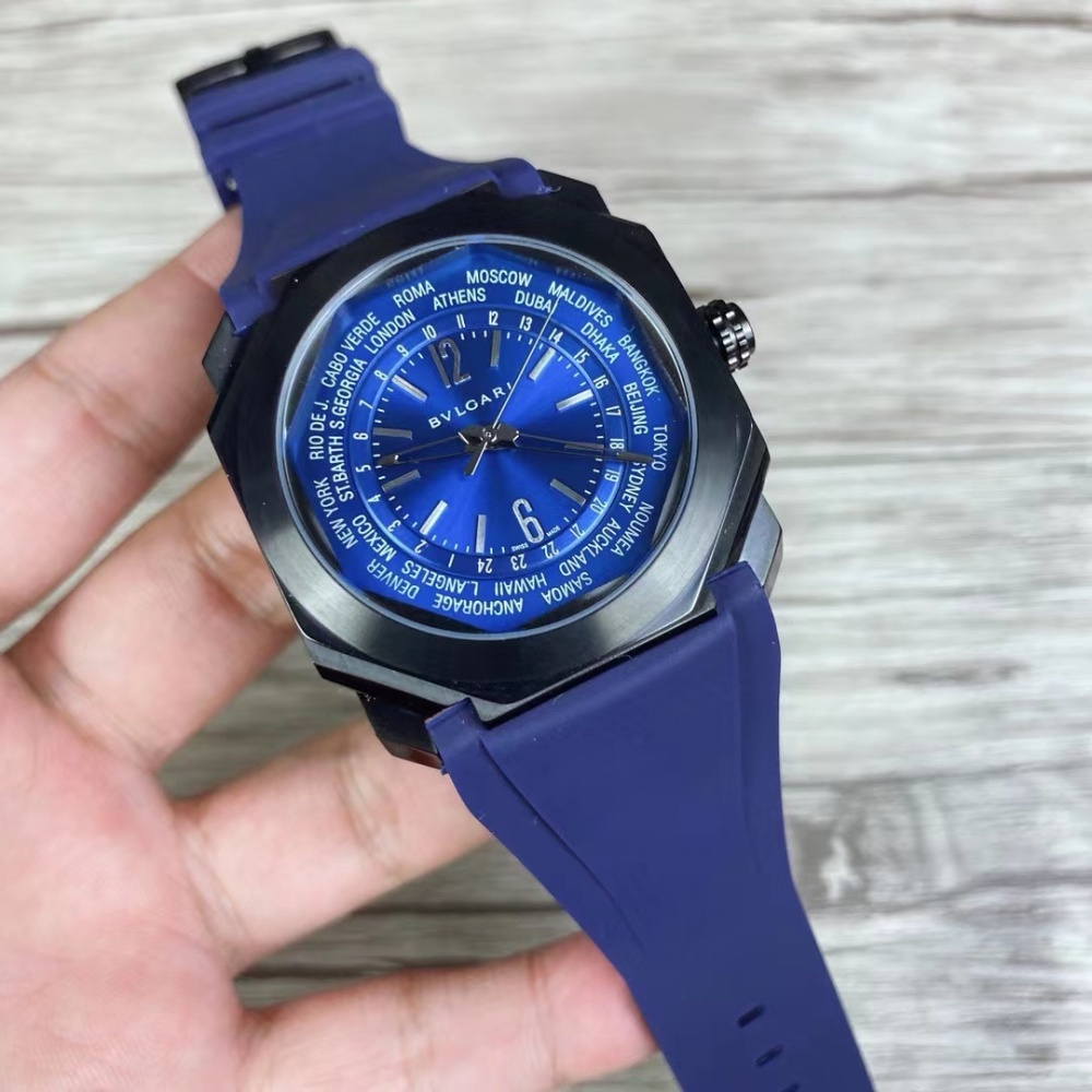 Men's Quartz Watch Chronograph 904L Stainless Steel 42 mm- BV 39