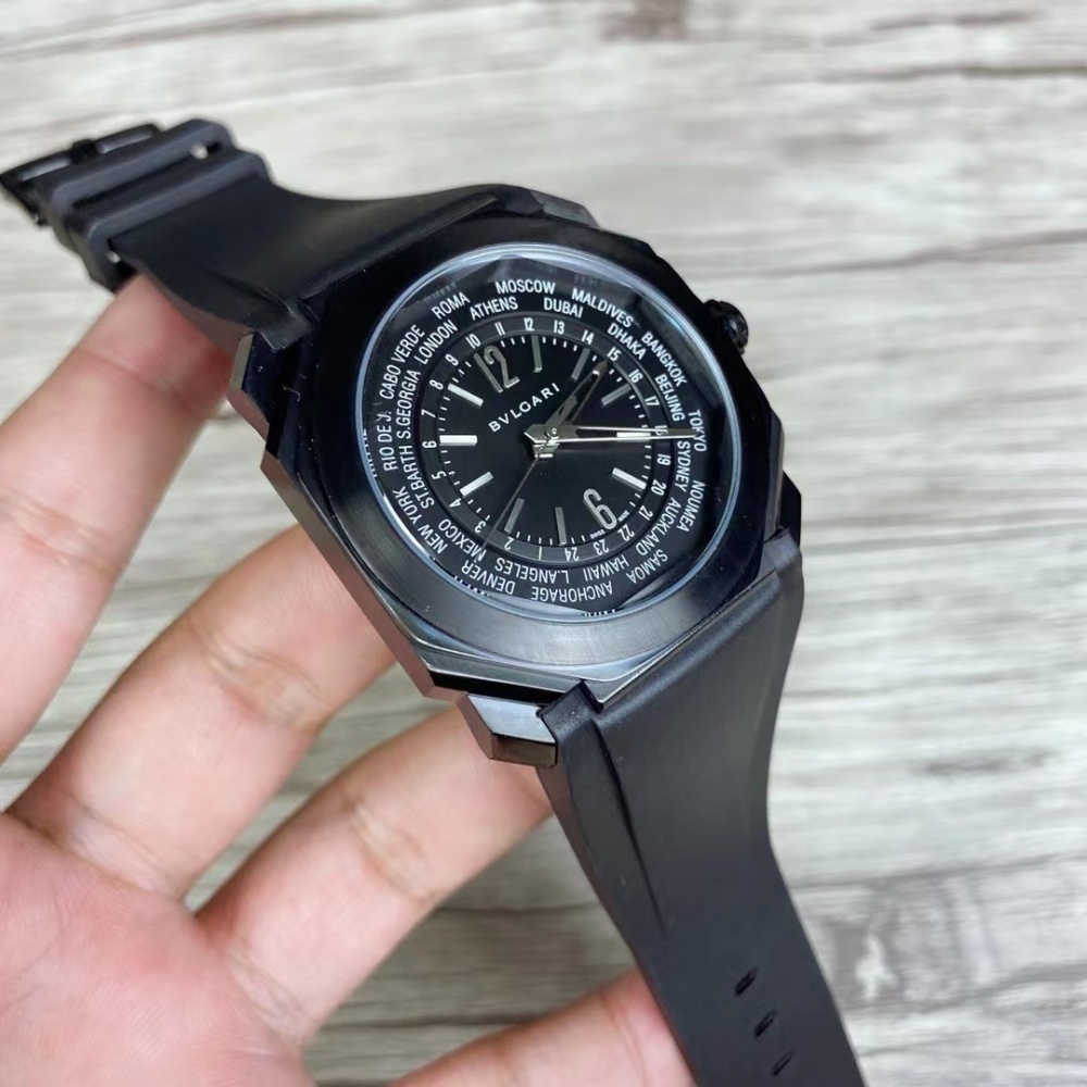 Men's Quartz Watch Chronograph 904L Stainless Steel 42 mm- BV 39