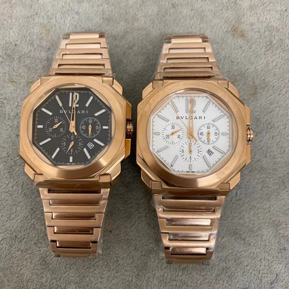 Men's Quartz Watch Chronograph 904L Stainless Steel 44 mm- BV 58