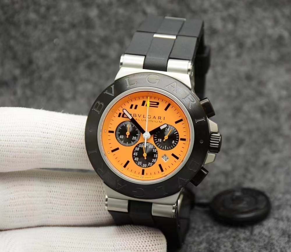 Men's Quartz Watch Chronograph 904L Stainless Steel 44 mm- BV 47