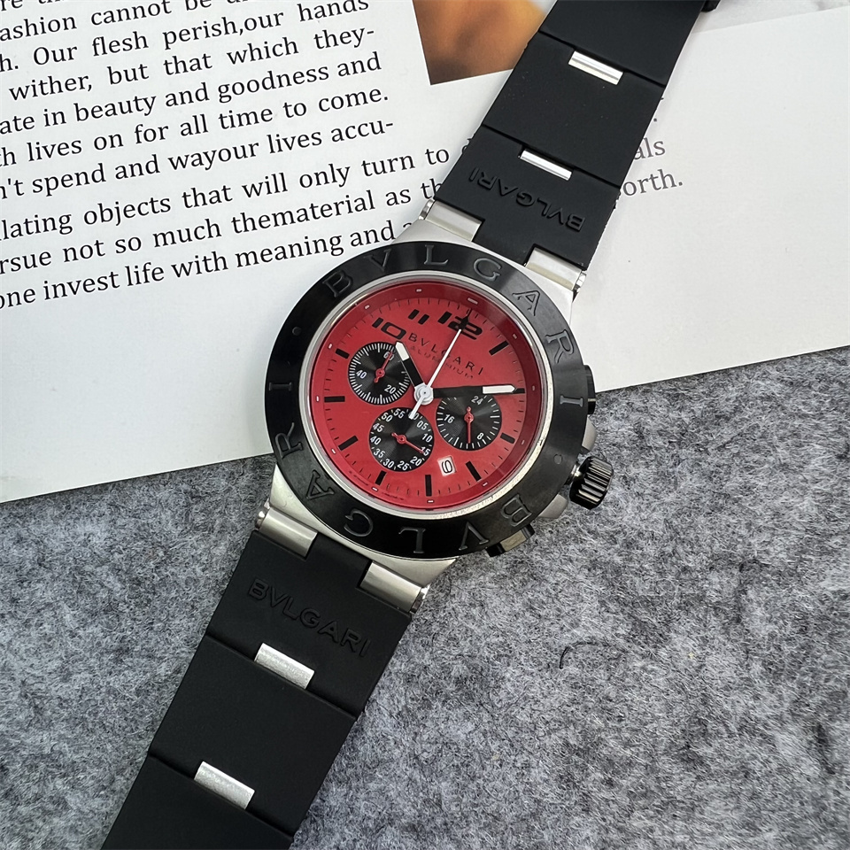 Men's Quartz Watch Chronograph 904L Stainless Steel 44 mm- BV 61