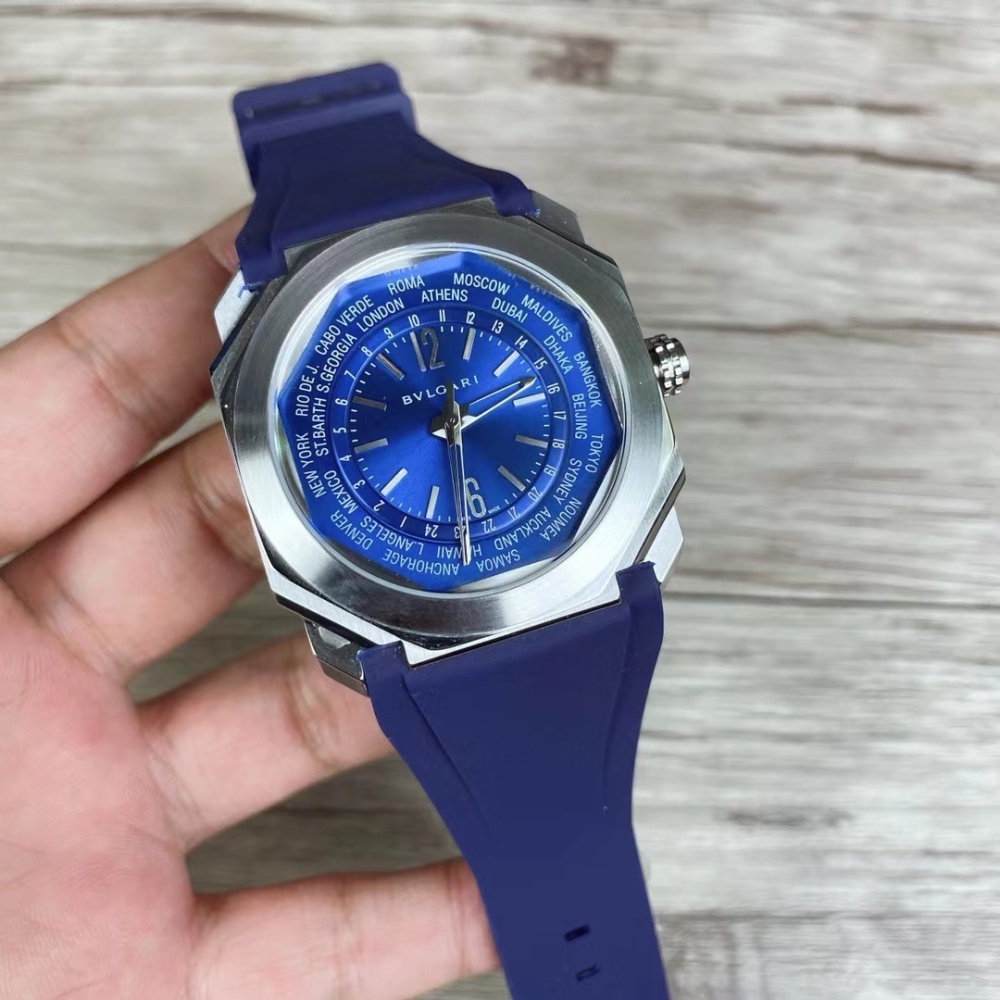 Men's Quartz Watch Chronograph 904L Stainless Steel 42 mm- BV 39