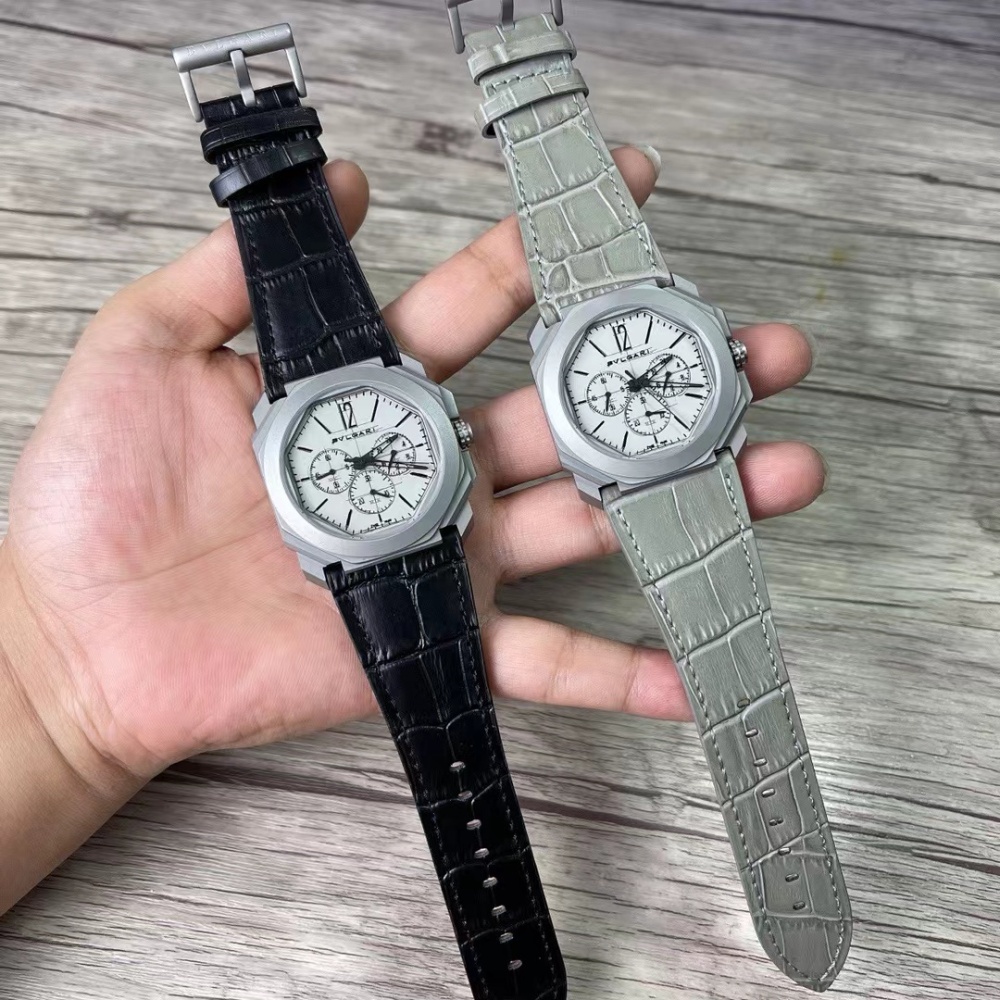 Men's Quartz Watch Chronograph 904L Stainless Steel 42 mm- BV 38