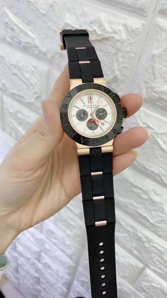Men's Quartz Watch Chronograph 904L Stainless Steel 44 mm- BV 61
