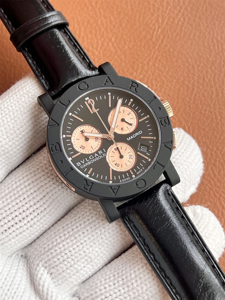 Men's Quartz Watch Chronograph 904L Stainless Steel 40 mm- BV 65