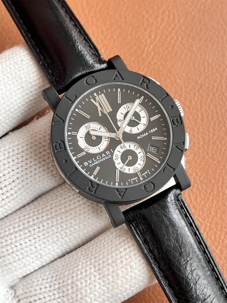 Men's Quartz Watch Chronograph 904L Stainless Steel 40 mm- BV 65
