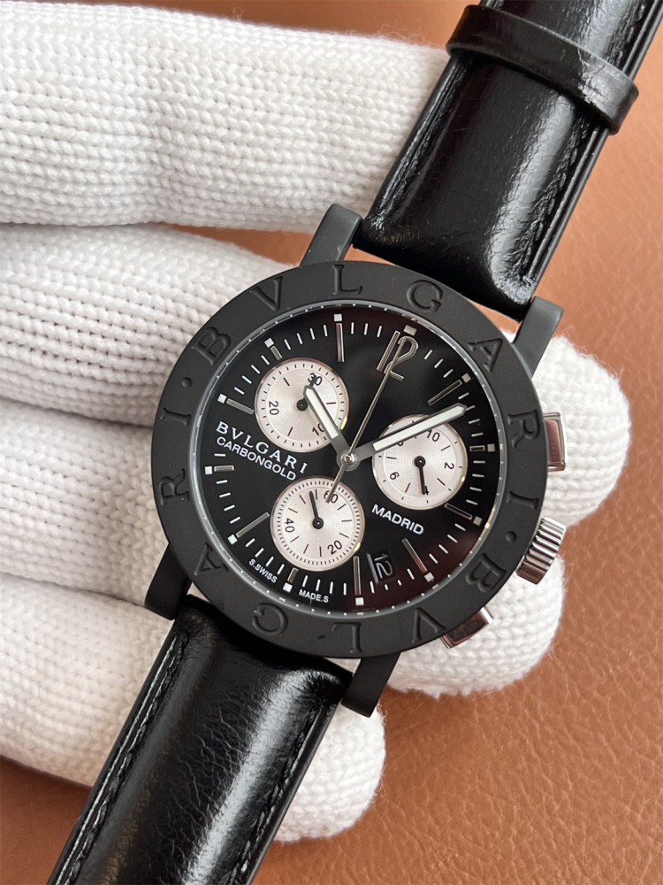 Men's Quartz Watch Chronograph 904L Stainless Steel 40 mm- BV 65