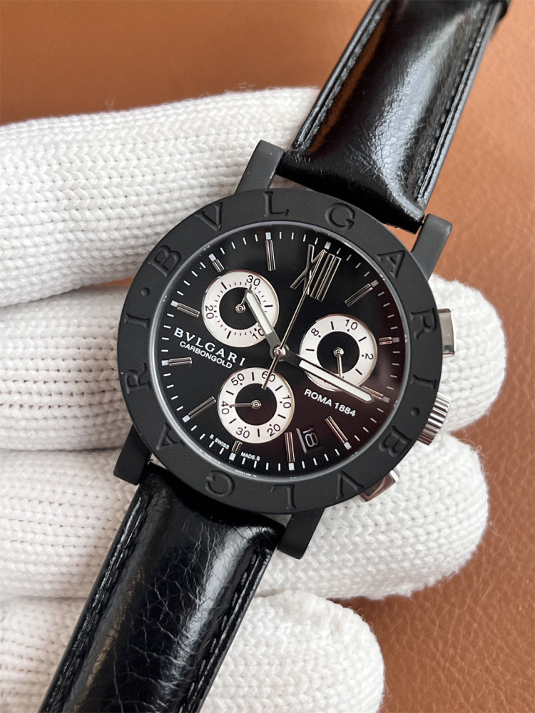 Men's Quartz Watch Chronograph 904L Stainless Steel 40 mm- BV 65