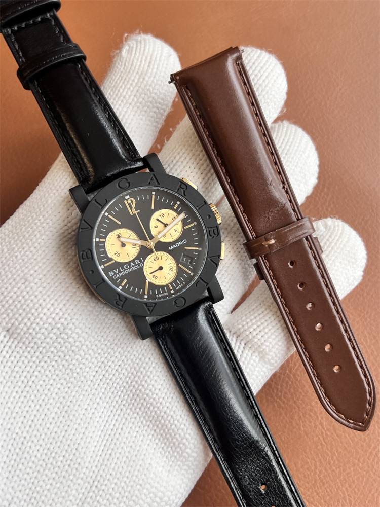 Men's Quartz Watch Chronograph 904L Stainless Steel 40 mm- BV 65