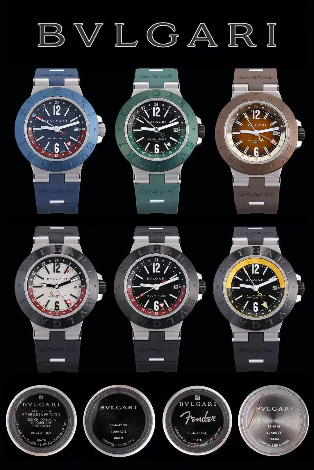 Men's Automatic Mechanical Watch 904L Stainless Steel 44 mm- BV 28