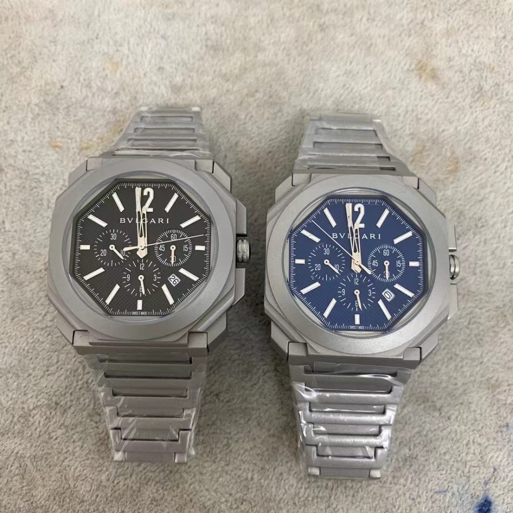 Men's Quartz Watch Chronograph 904L Stainless Steel 44 mm- BV 58