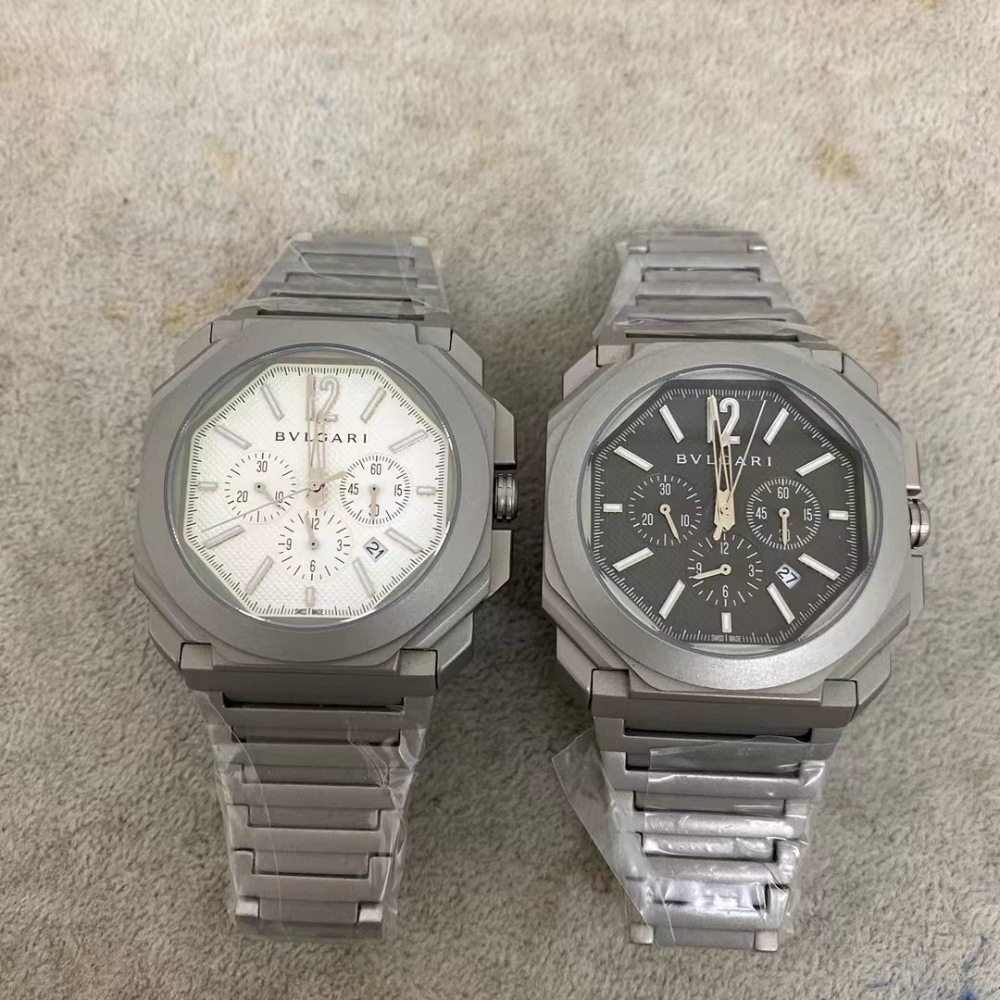 Men's Quartz Watch Chronograph 904L Stainless Steel 44 mm- BV 58