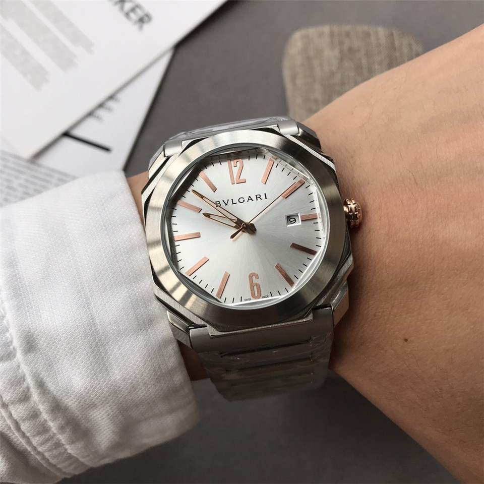 Men's Automatic Mechanical Watch 904L Stainless Steel 42 mm- BV 9
