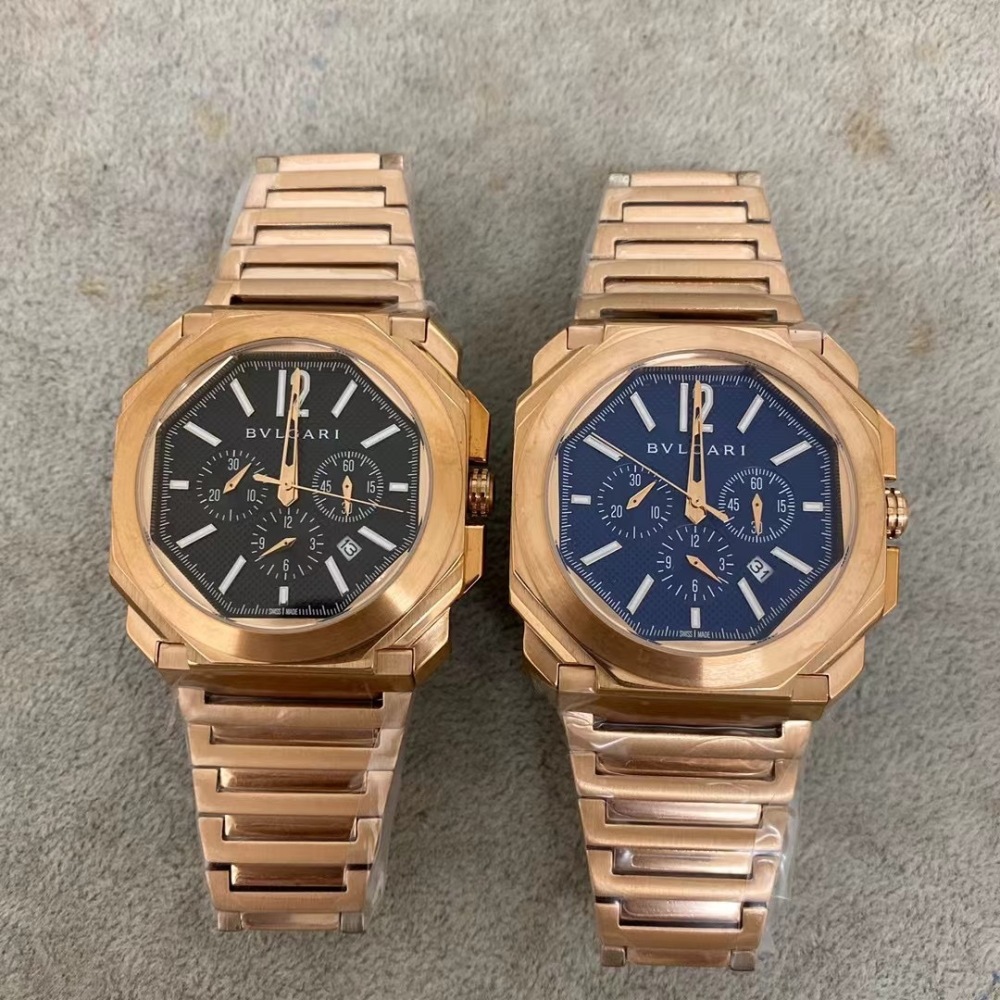 Men's Quartz Watch Chronograph 904L Stainless Steel 44 mm- BV 58