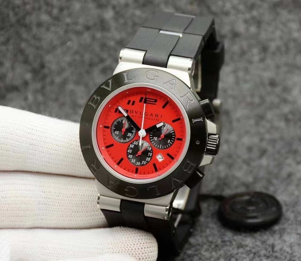 Men's Quartz Watch Chronograph 904L Stainless Steel 44 mm- BV 47