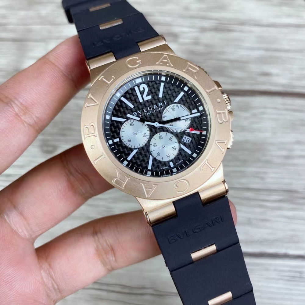 Men's Quartz Watch Chronograph 904L Stainless Steel 42 mm- BV 36