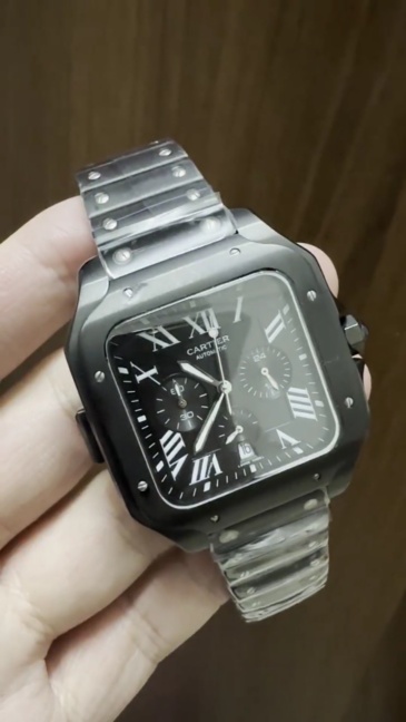 Men's Quartz Watch Chronograph 904L Stainless Steel 44 mm- CT 67