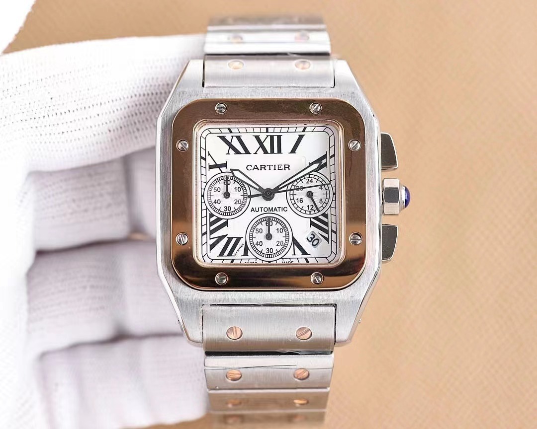 Men's Quartz Watch Chronograph 904L Stainless Steel 39 mm- CT 68
