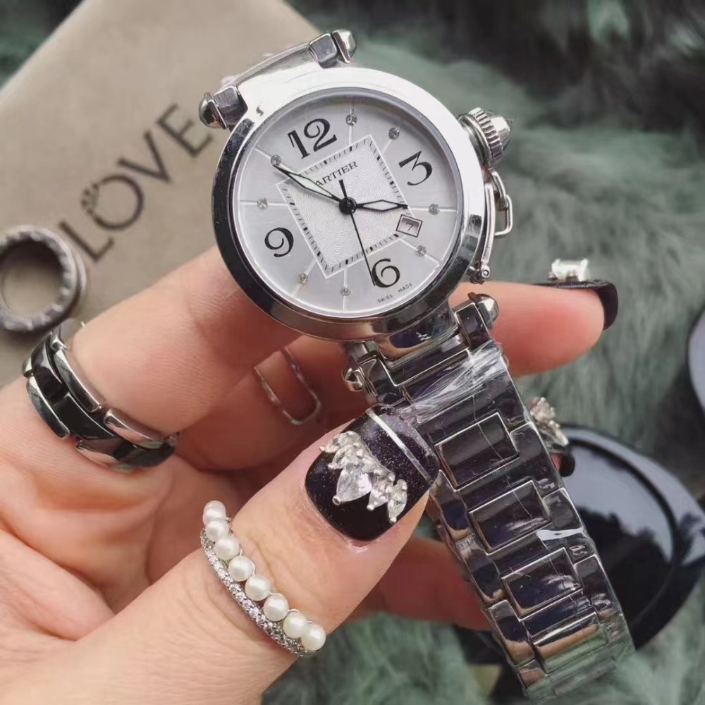 Women's  Quartz Watch Chronograph 904L Stainless Steel 35mm- CT 72