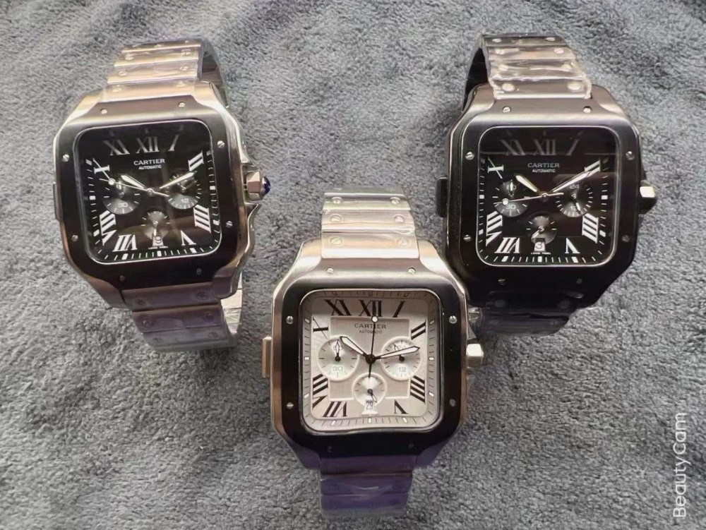 Men's Quartz Watch Chronograph 904L Stainless Steel 44 mm- CT 67
