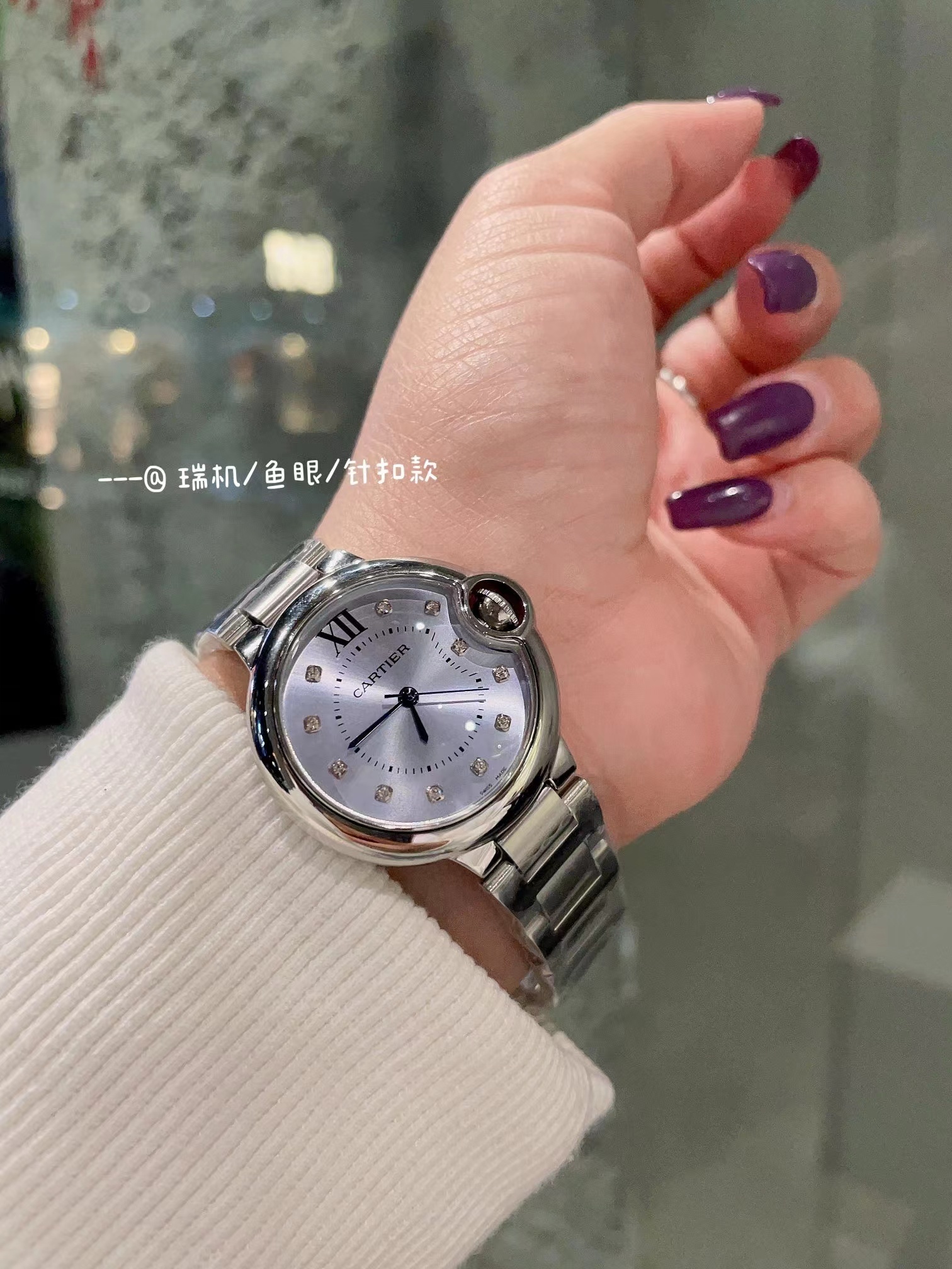 Women's  Quartz Watch Chronograph 904L Stainless Steel 33mm- CT 56