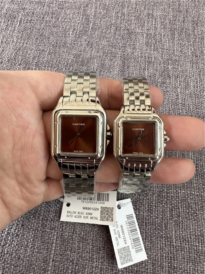 Couple Quartz Chronograph Watch 904L Stainless Steel 22mm    27mm - CT45