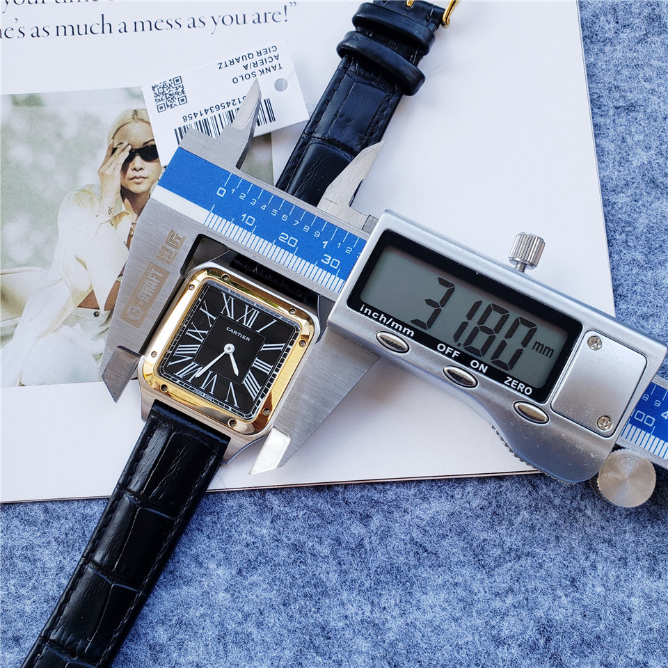 Couple Quartz Chronograph Watch 904L Stainless Steel 32*43mm   28*38mm - CT16
