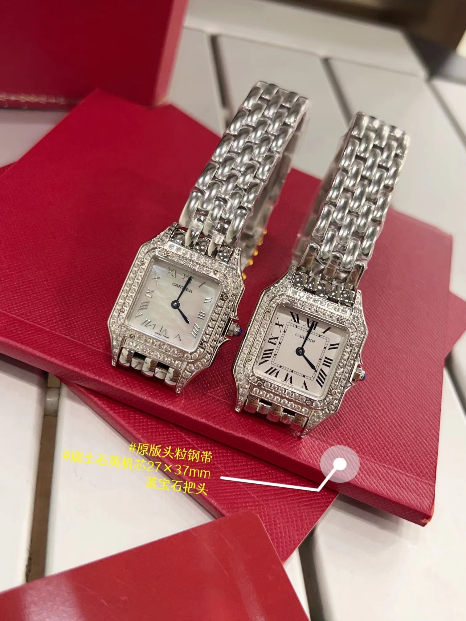 Women's  Quartz Watch Chronograph 904L Stainless Steel 27mm- CT 62