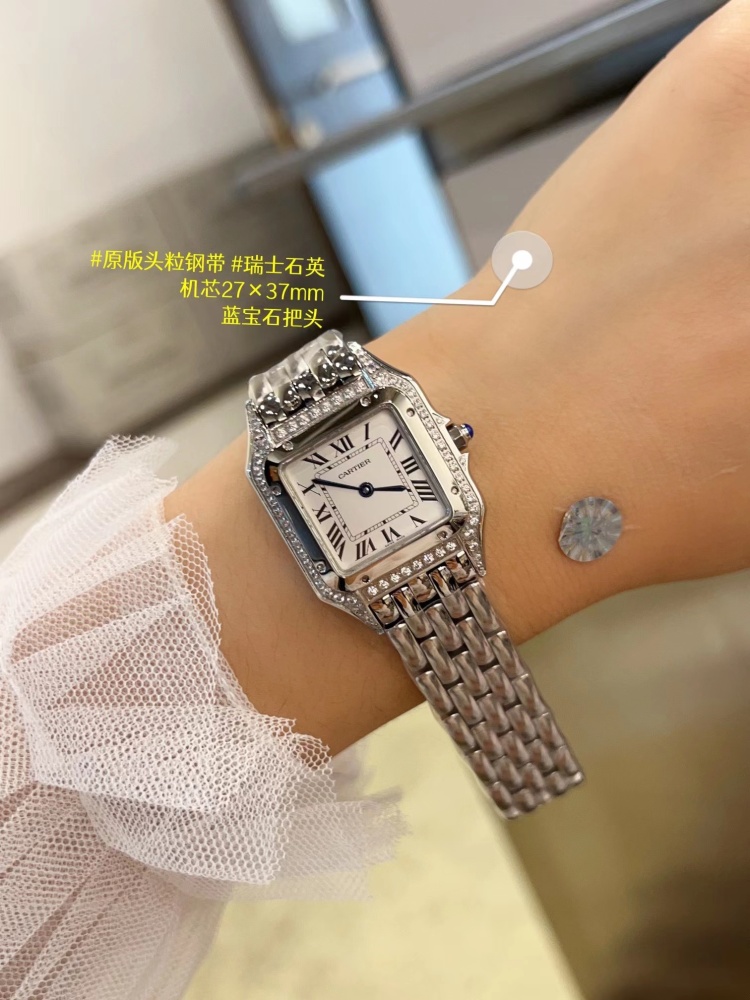 Women's  Quartz Watch Chronograph 904L Stainless Steel 27mm- CT 63