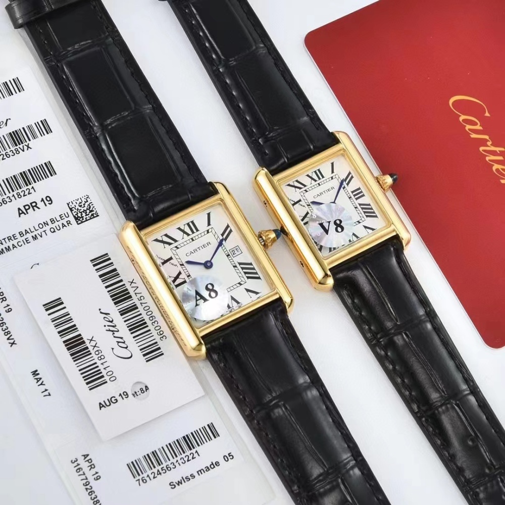 Couple Quartz Watch - 904L Stainless Steel -27*33 mm     24*31mm - CT  52