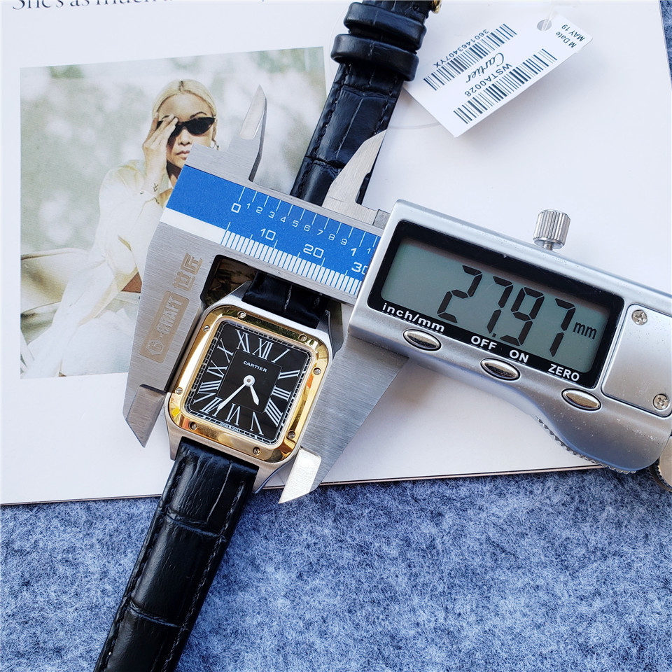 Couple Quartz Chronograph Watch 904L Stainless Steel 32*43mm   28*38mm - CT16