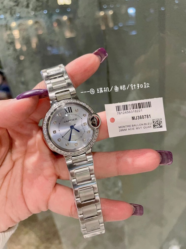Women's  Quartz Watch Chronograph 904L Stainless Steel 33mm- CT 56
